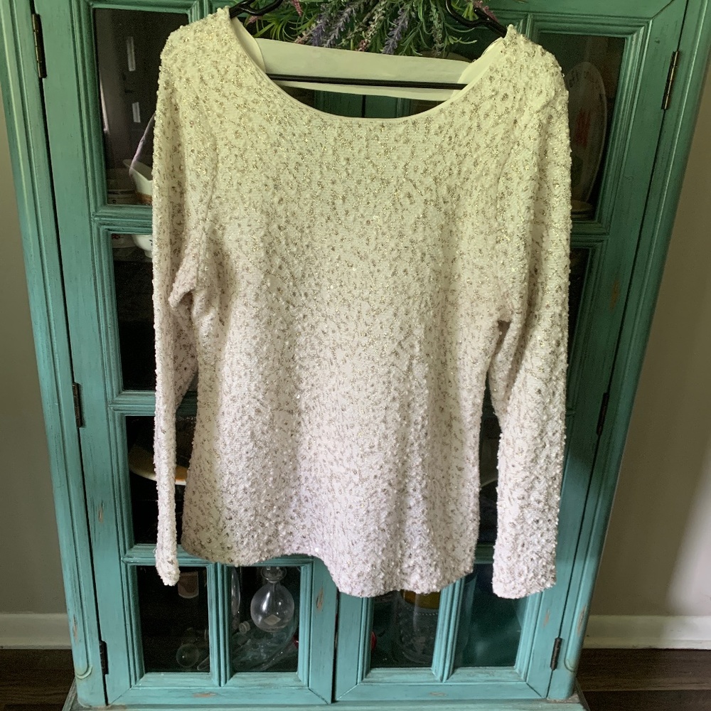 Long sleeve sparkle shirt